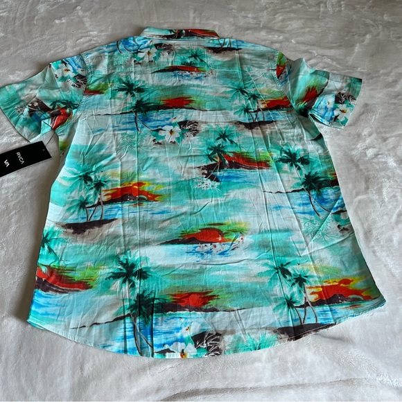 RVCA paradiso tropical print button down - Picture 12 of 14